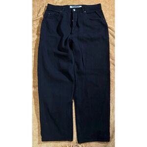 Vintage Anchor Blue Jeans Barrel Leg Men's 38x34 (34x34) Black‎ Denim Wide 90's